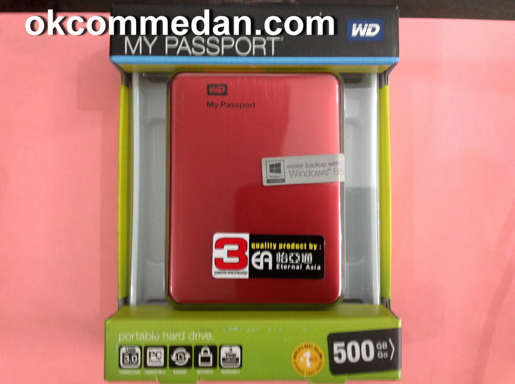 Harddisk Eksternal 500 GB WDC Passport Ultra  Usb 3.0