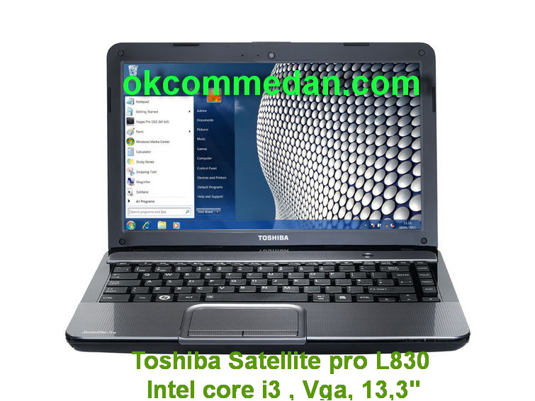 Notebook  Toshiba  Intel Core i3 VGA 1 Gb  L830