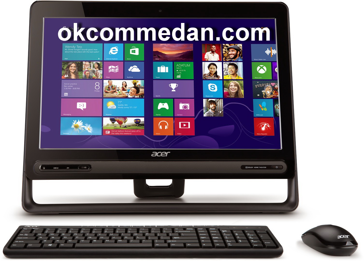 PC Acer Intel Core i3   AZC 610 All In One