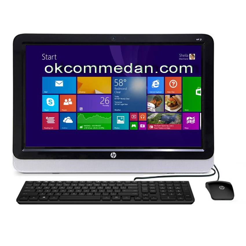 PC  all in one HP 20 r123d intel core i3 win10