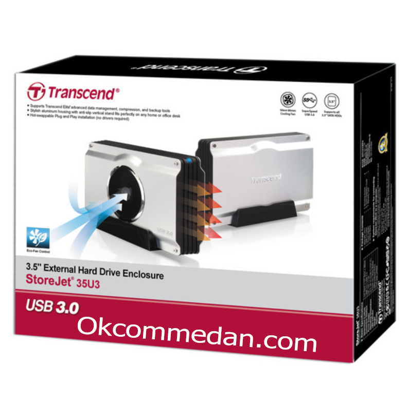 Transcend Storejet 35U3 Harddisk enclosure 3.5 inchi