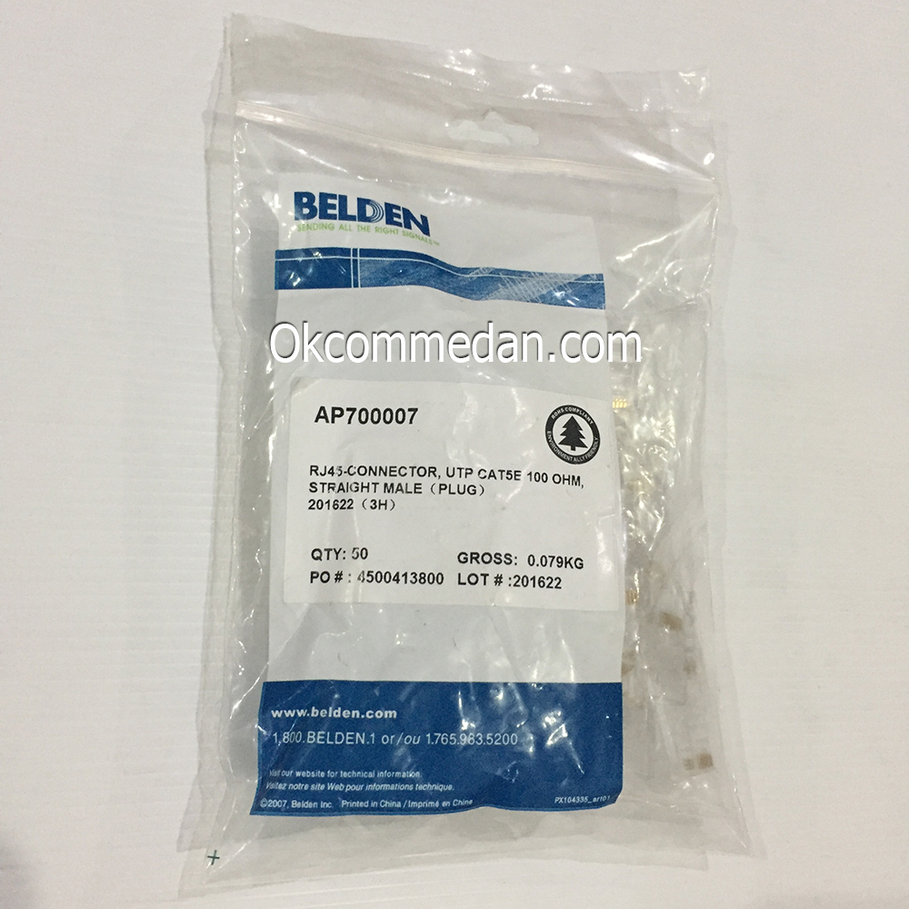 Jual Belden Konektor Rj45 Cat5e Asli