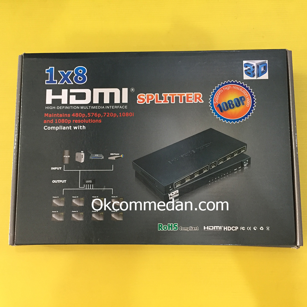 Jual HDMI Splitter 8 port