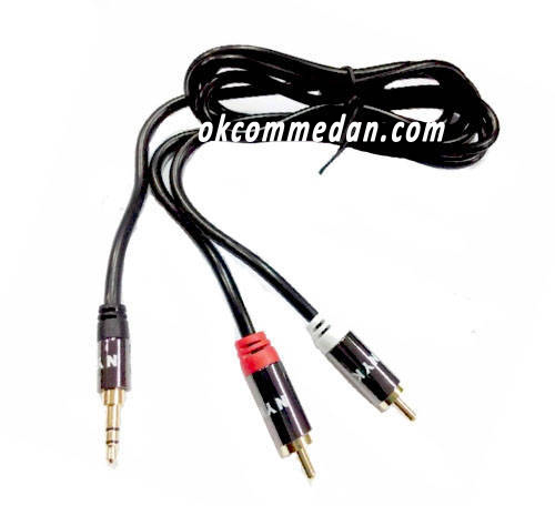 NYK kabel Audio 3.5mm To 2RCA