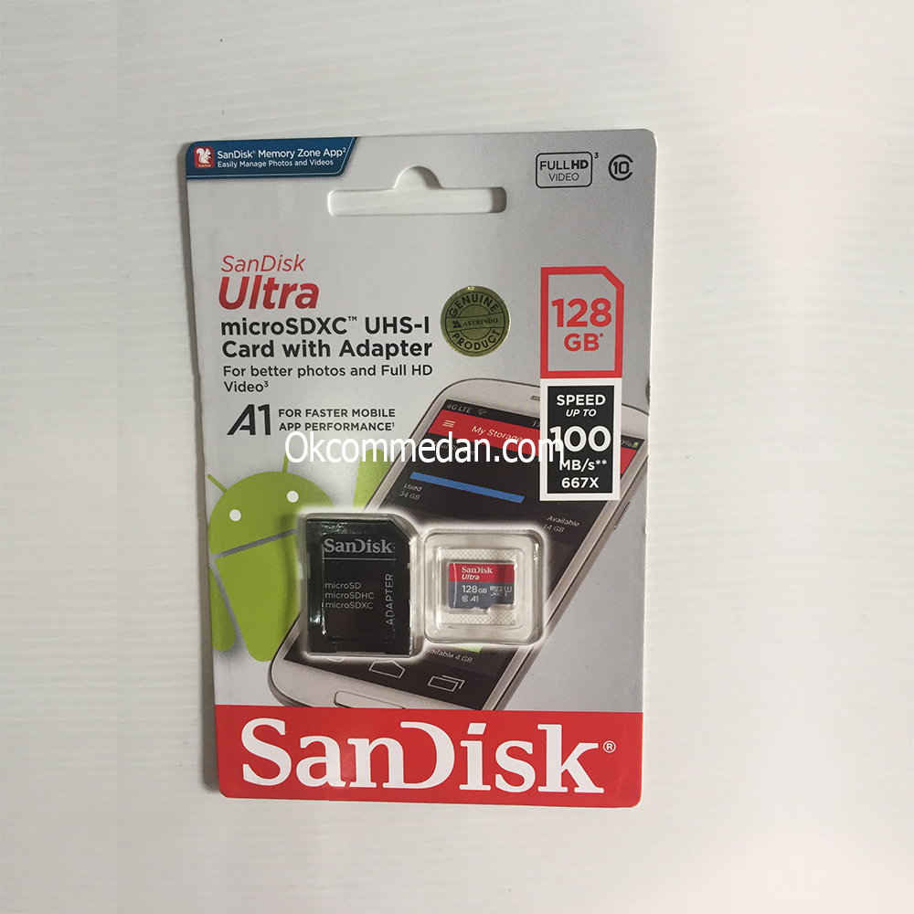 Sandisk Ultra Micro SDXC 128 Gb bergaransi