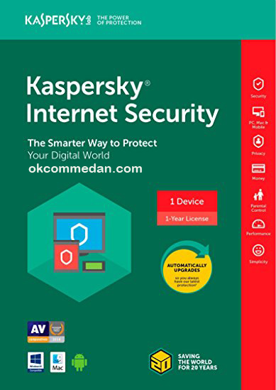 Kaspersky Internet Security 2018 1 user murah