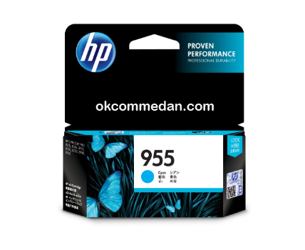 Ink Catridge HP 955XL Cyan warna biru asli