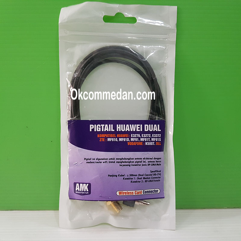 Pigtail Huawei Dual untuk Modem Huawei E3372