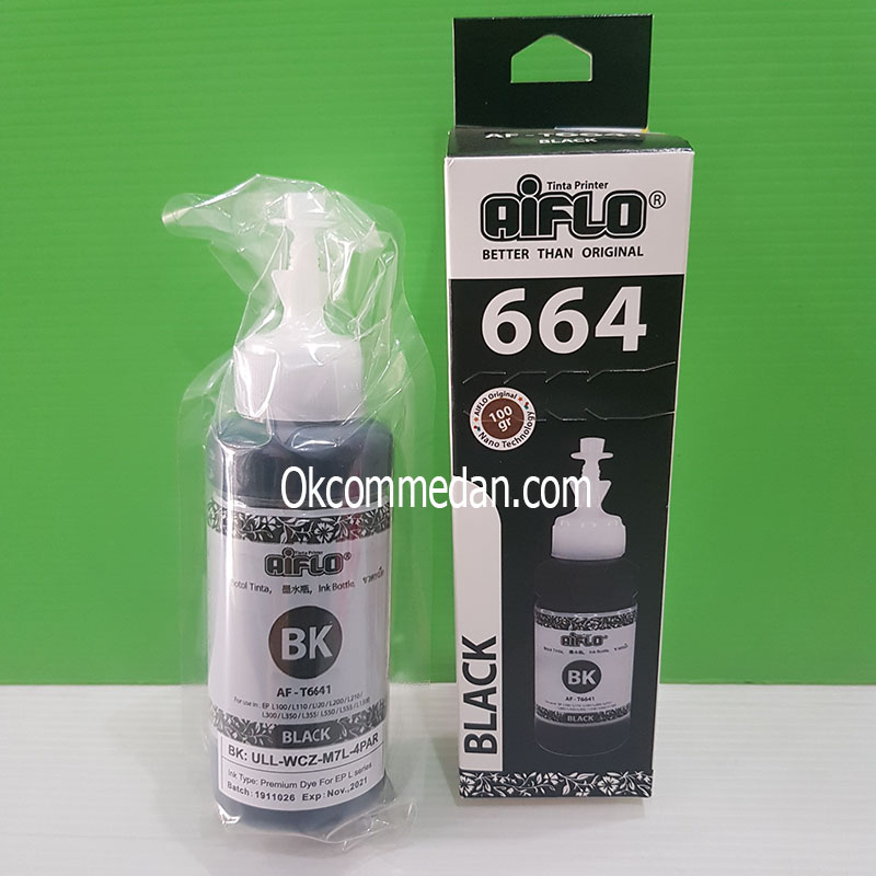 Tinta Aiflo 664 Black untuk Printer Epson