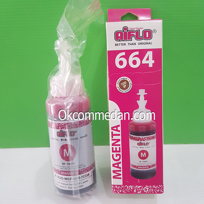 Tinta Aiflo 664 Magenta Untuk Printer Epson