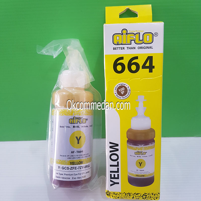 Tinta Aiflo 664 Yellow Untuk Printer Epson