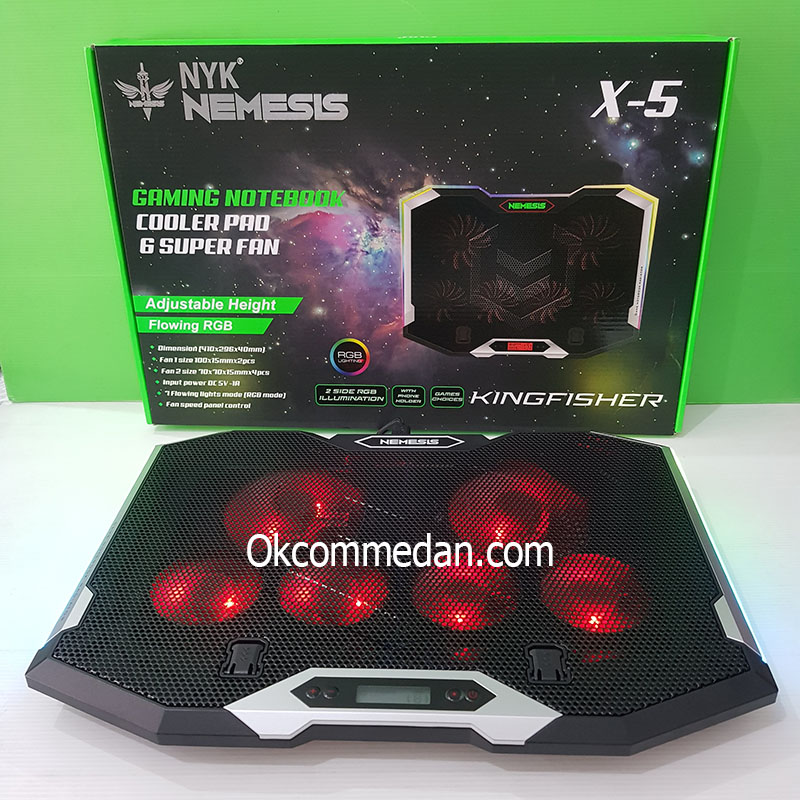 NYK X-5 Kingfisher Coolerpad Laptop 6 Kipas