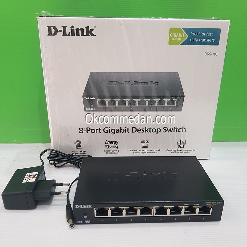 Dlink DGS108 8 Port Desktop Switch Gigabit