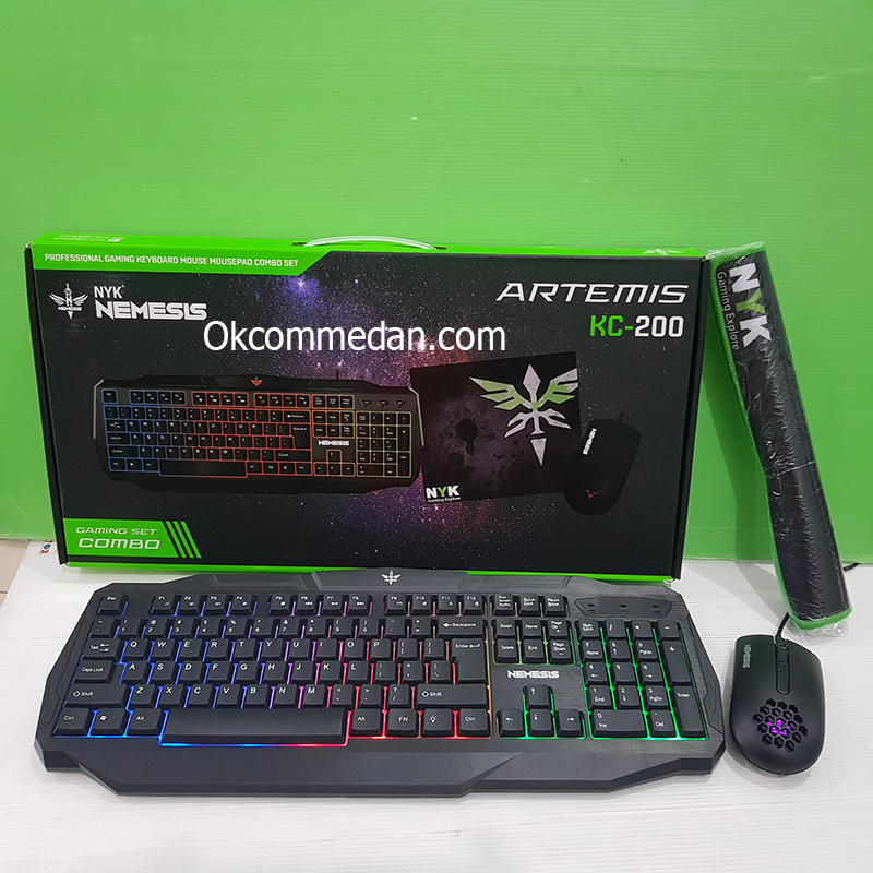 Jual NYK Keyboard Mouse Gaming KC-200 Artemis