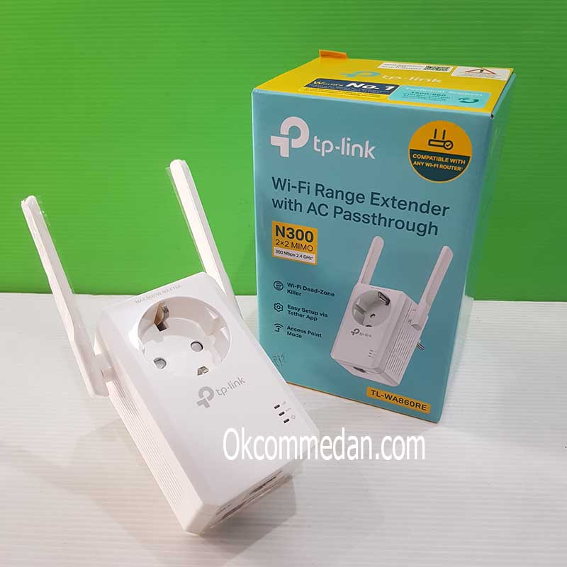 Tplink TL-WA860Re Wifi Range Extender dengan AC Passthrough