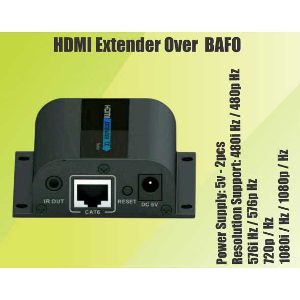 Bafo HDMI Extender By LAN 60 meter BF-372A