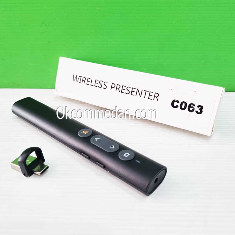 Wireless Presenter C063 USB Tipe-C dan USB-A ( C063 )