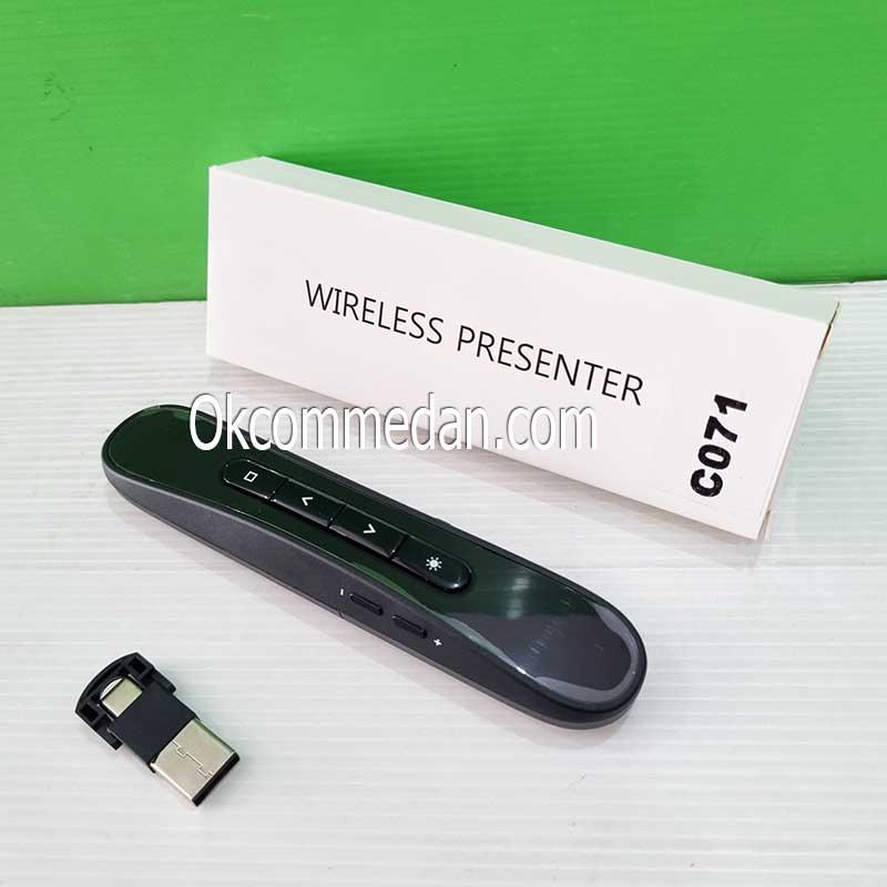 Wireless Presenter C071 USB Tipe-C dan USB-A