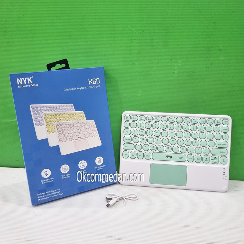 Bluetooth Keyboard dan Touchpad NYK K60