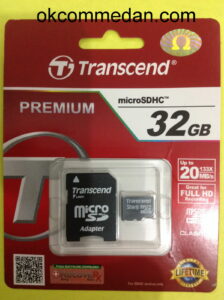 transcend memory card 32 gb baru bergaransi