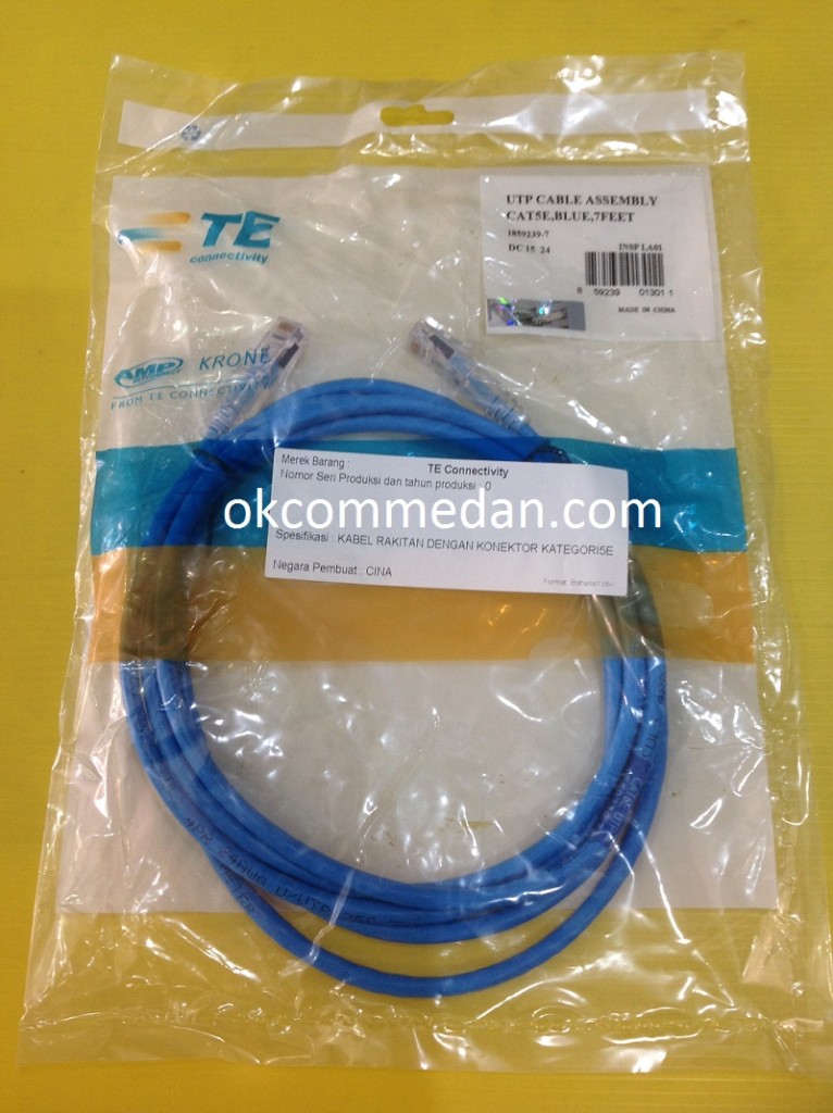 Jual AMP Patch Cord Cat5e 7 feet