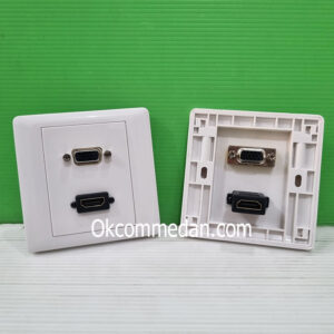 VGA dan HDMI Wall Face Plate Berkualitas