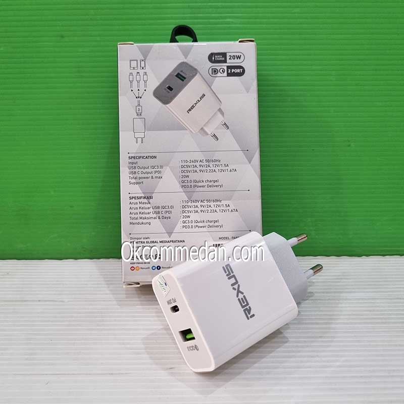 Jual Rexus Power Adaptor PA85 Quick Charge