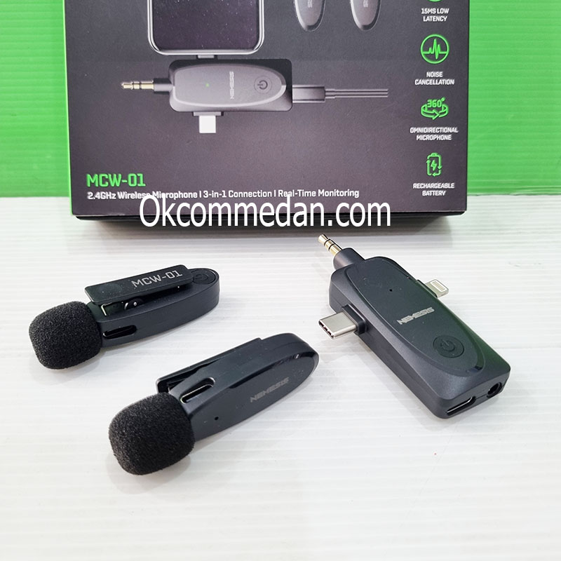 Jual NYK Erato MCW-01 2 Mic Lavalier Wireless