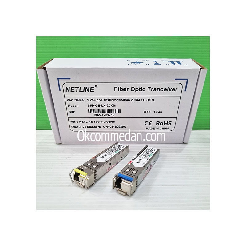 Netline Fiber Optic Tranceiver SFP- GE- LX- 20 KM 1,25 Gbps