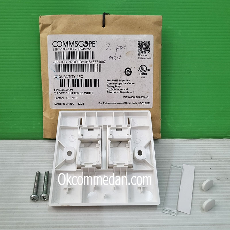 Jual Commscope Face Plate 2 Lubang