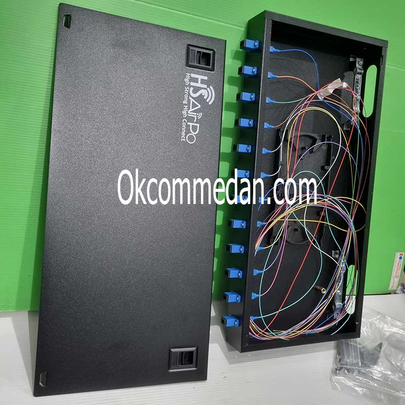 Jual Hsairpo OTB1012 12 Port Distribution Box Fiber Patch Panel