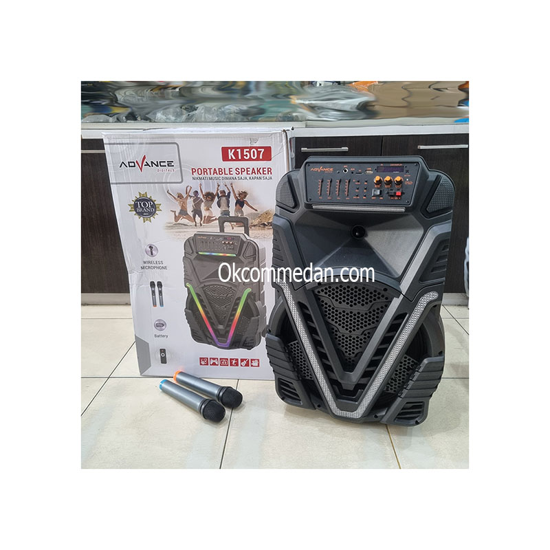 Speaker Advance K1507 dengan 2 Mic Wireless