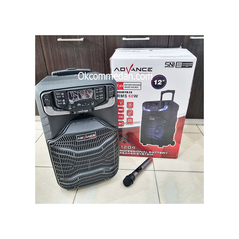 Speaker Advance K1204 dengan 1 Mic Wireless