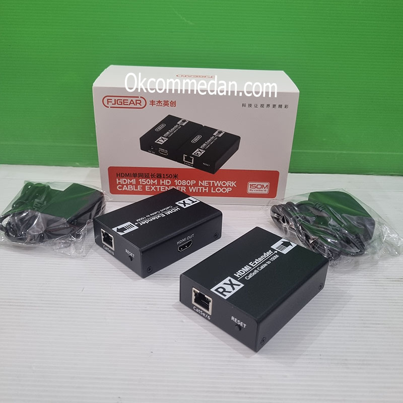 Jual HDMI Extender By LAN 150 meter Dengan Loop