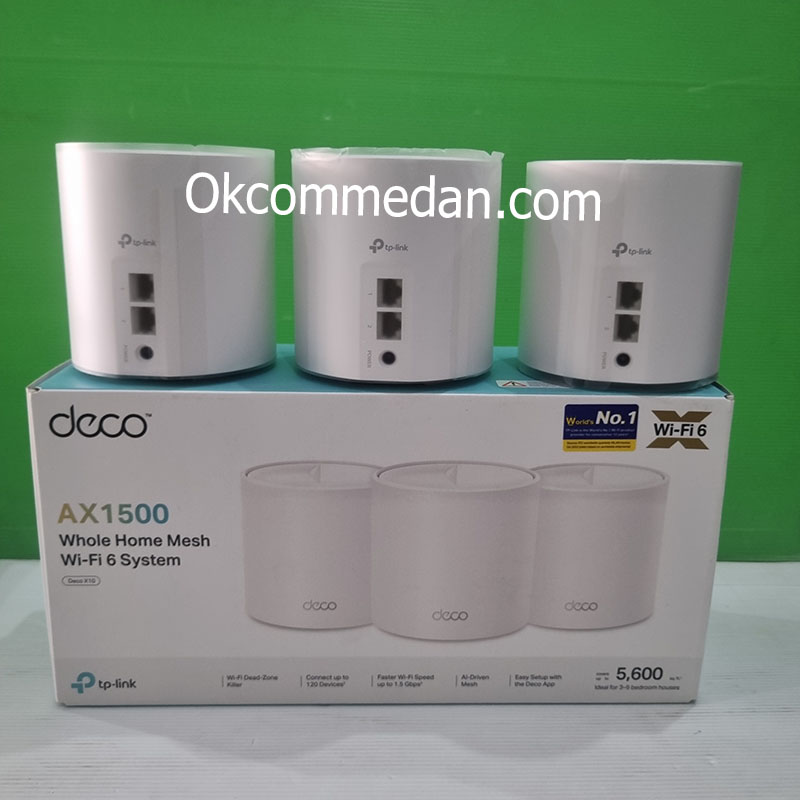 Jual Tplink Deco X10 Home Mesh Wi-Fi System AX1500 ( 3 Pack )